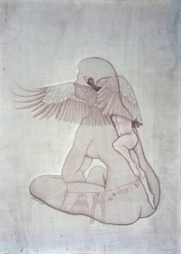 Kausar Iqbal, 8.3 x 11.7 Inch, Gouache on Paper, AC-KSQB-009